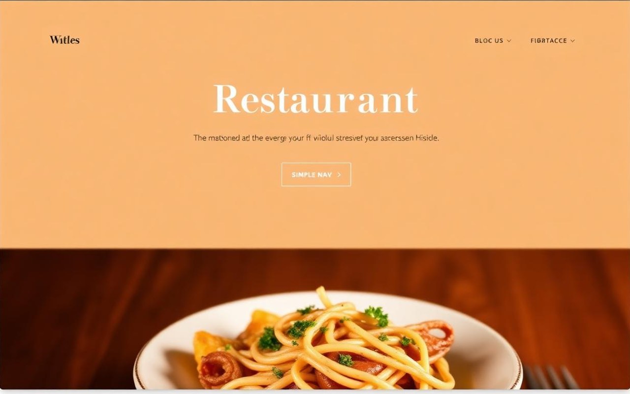 Restaurant website built with Synkrow
